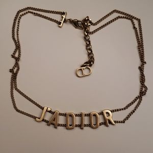 J'adior gold double chain choker!!
